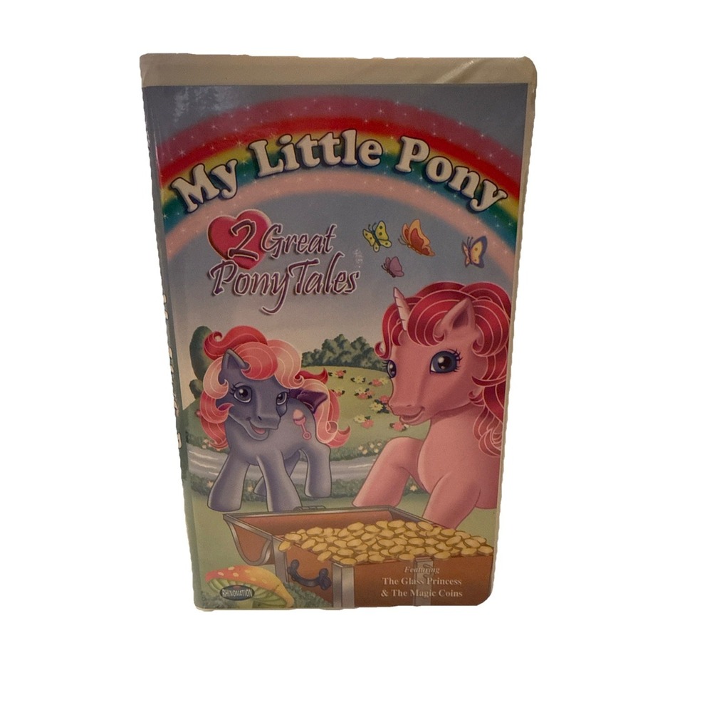 My Little Pony 2 Great Pony Tales VHS The Glass Princess Magic Coins Vintage